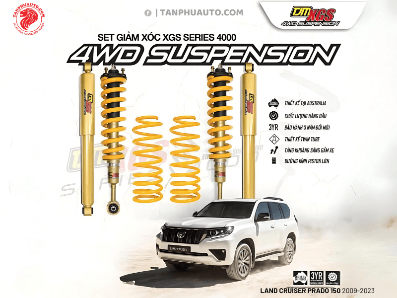 BỘ PHUỘC TJM XGS SERIES 4000 - TOYOTA LAND CRUISER PRADO 150 & FJ CRUISER (2)