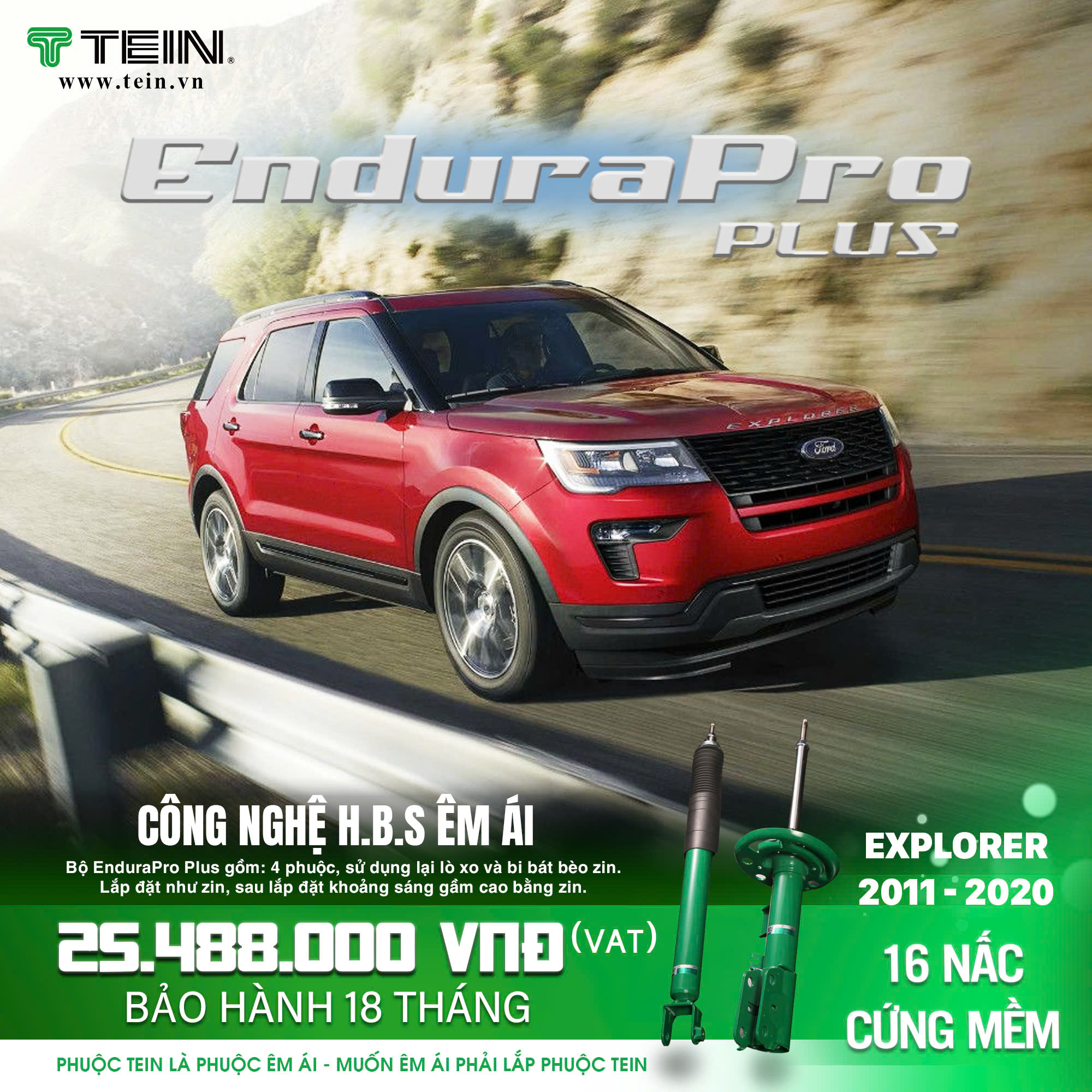 ford-explorer-tein-endurapro-plus Bộ Phuộc Tein EnduraPro Plus Dành Cho Ford Explorer (2011 - 2020)
